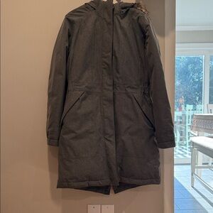 The North Face Women's Charcoal Hooded Ski Jacket